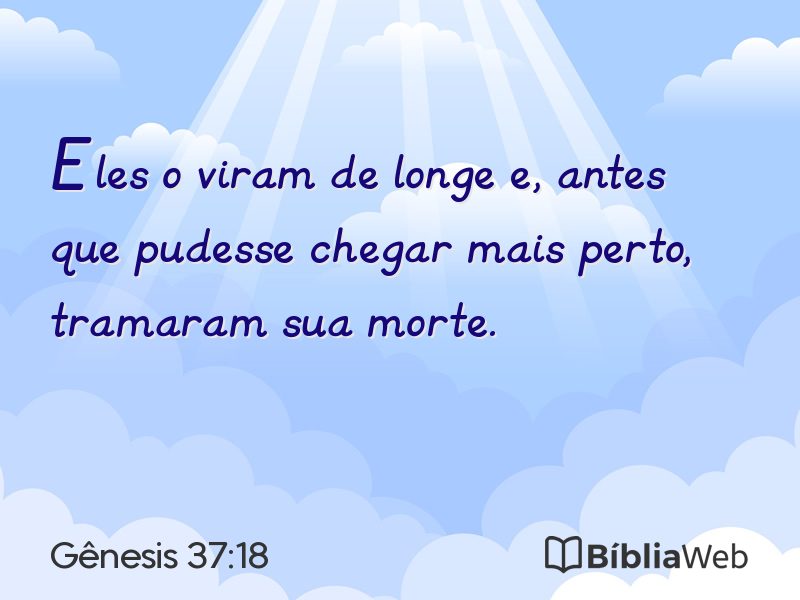 Gênesis 37:18 em imagem para compartilhar