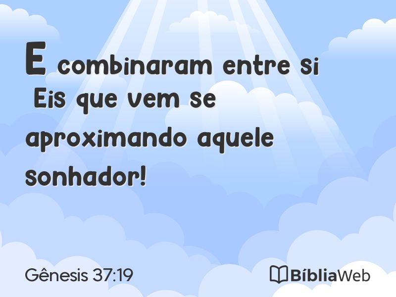 Gênesis 37:19 em imagem para compartilhar