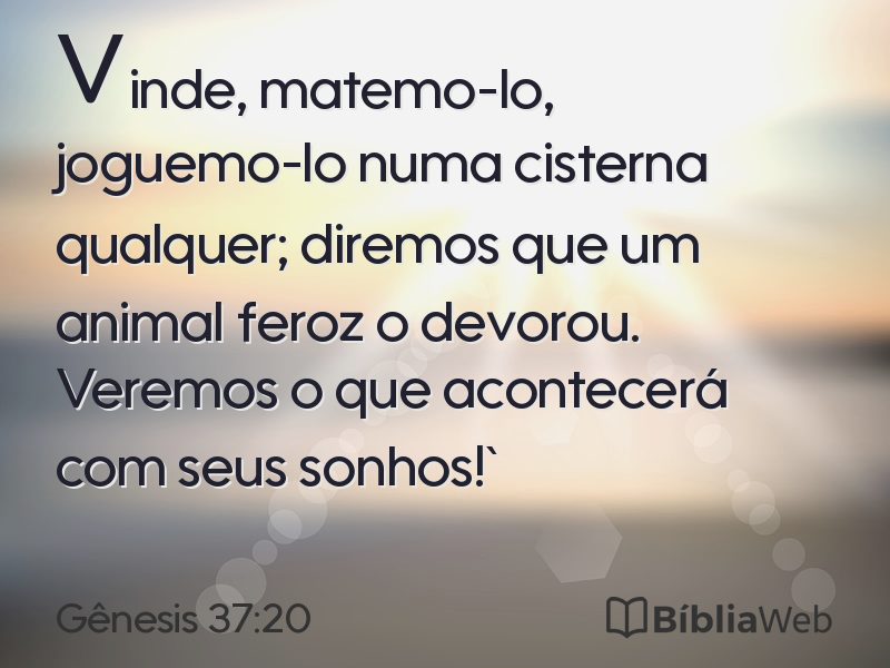 Gênesis 37:20 em imagem para compartilhar