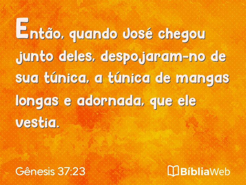 Gênesis 37:23 em imagem para compartilhar