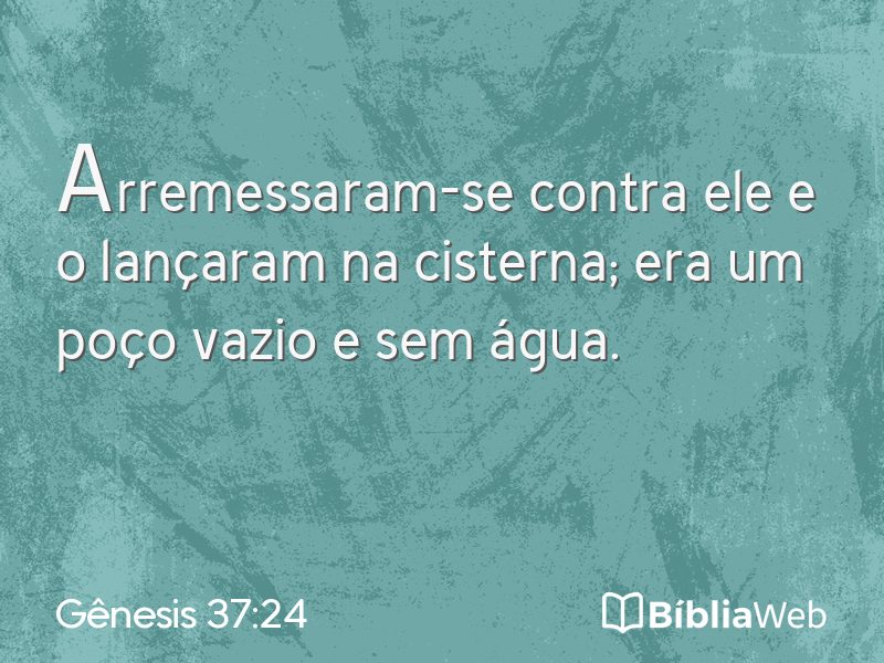 Gênesis 37:24 em imagem para compartilhar