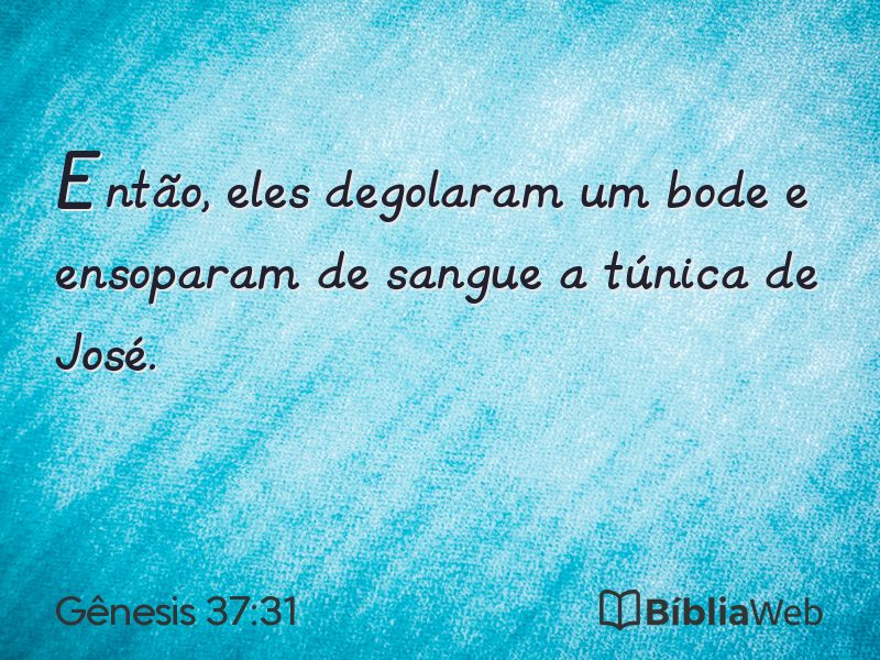Gênesis 37:31 em imagem para compartilhar