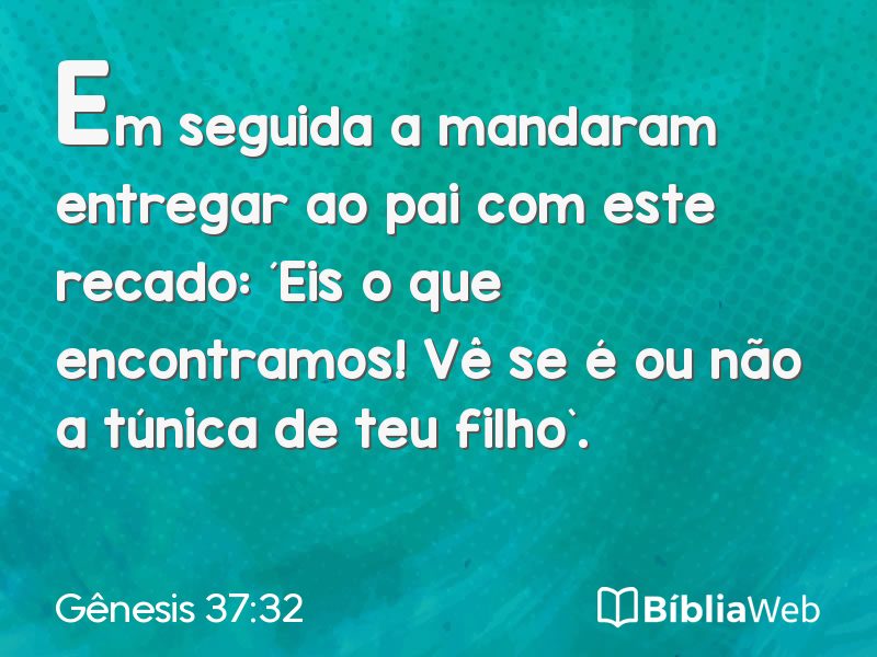 Gênesis 37:32 em imagem para compartilhar