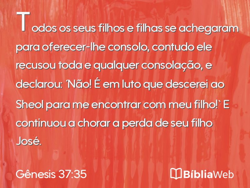 Gênesis 37:35 em imagem para compartilhar