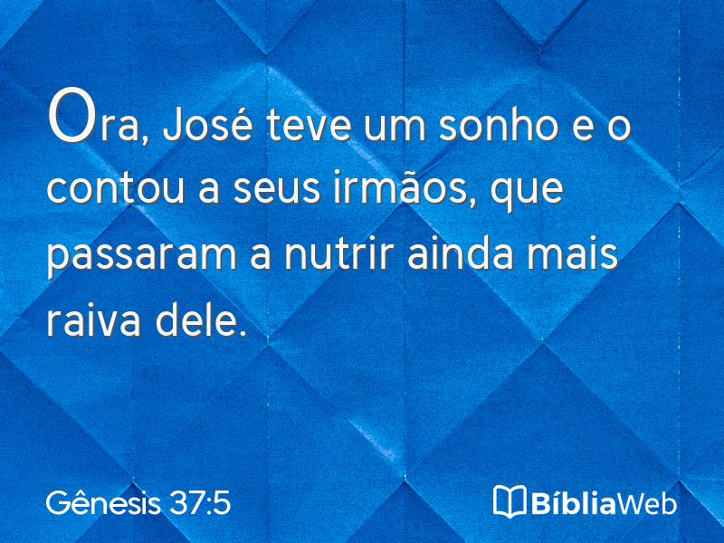 Gênesis 37:5 em imagem para compartilhar