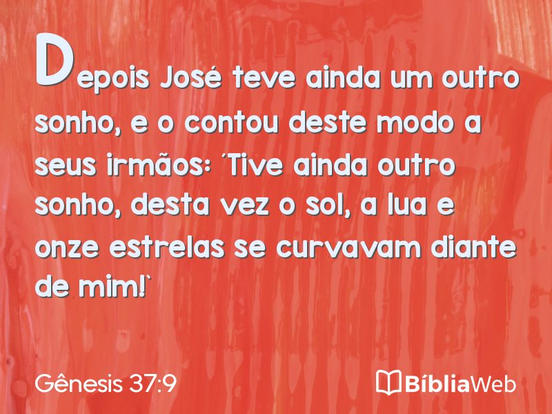 Gênesis 37:9 em imagem para compartilhar