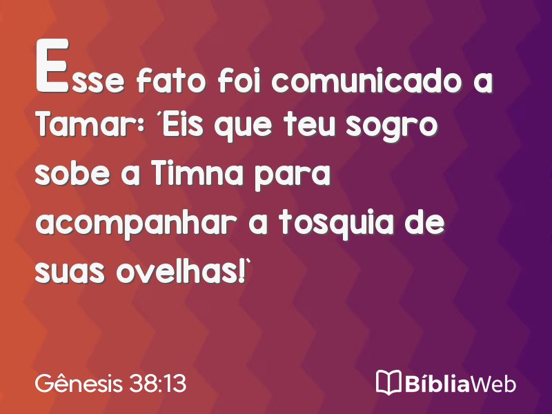 Gênesis 38:13 em imagem para compartilhar