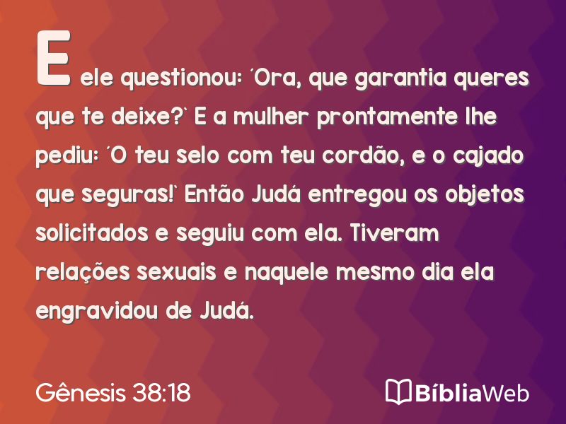 Gênesis 38:18 em imagem para compartilhar