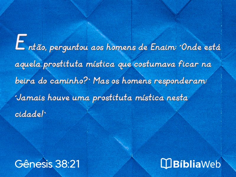 Gênesis 38:21 em imagem para compartilhar