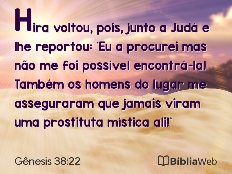 Gênesis 38:22 em imagem para compartilhar