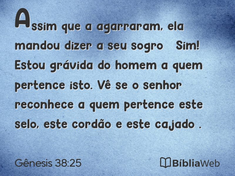 Gênesis 38:25 em imagem para compartilhar