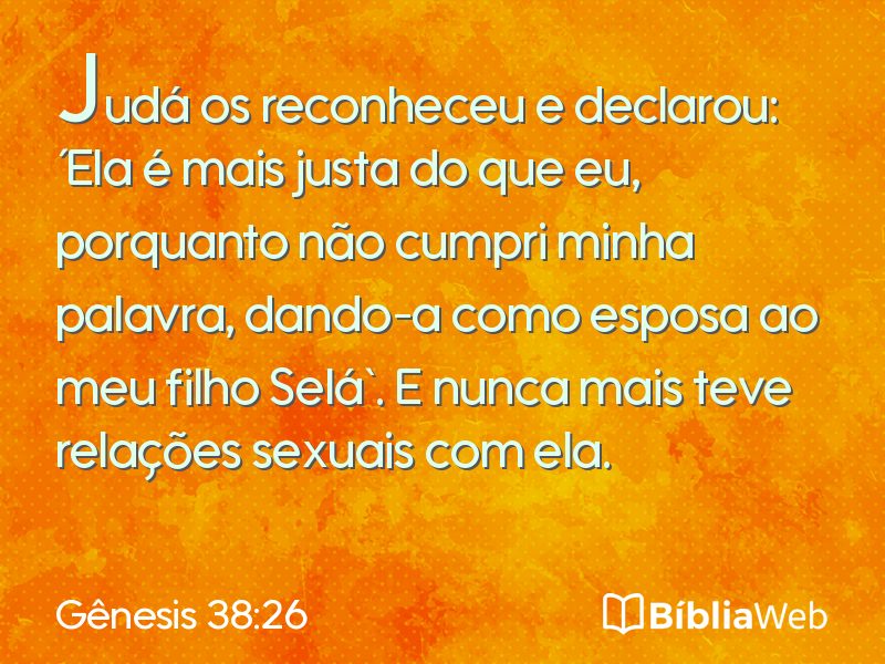 Gênesis 38:26 em imagem para compartilhar