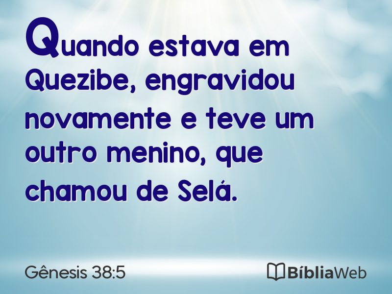 Gênesis 38:5 em imagem para compartilhar