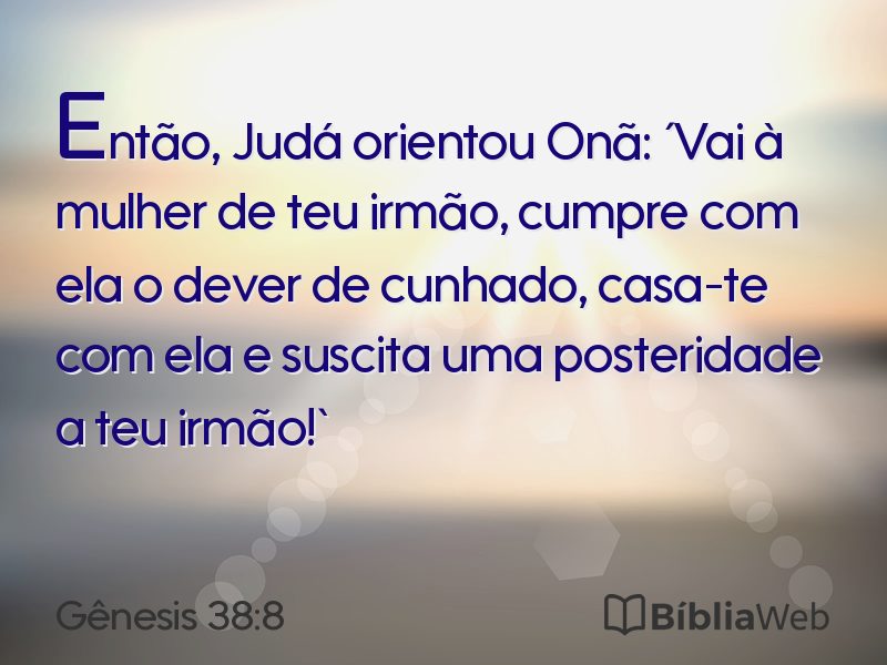 Gênesis 38:8 em imagem para compartilhar