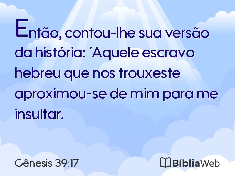 Gênesis 39:17 em imagem para compartilhar