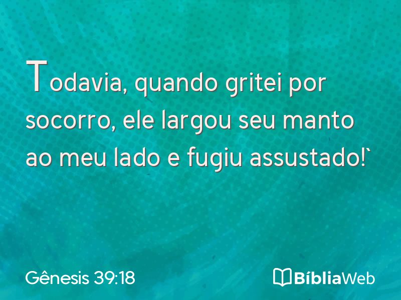 Gênesis 39:18 em imagem para compartilhar