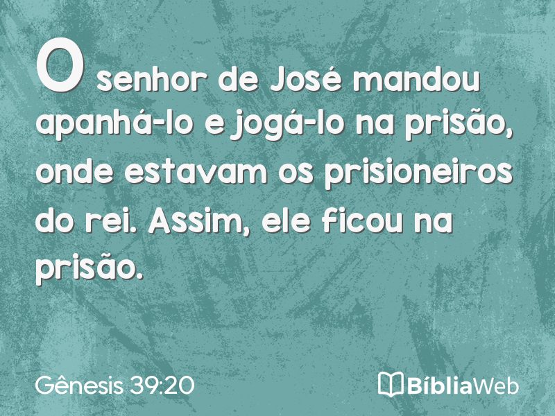 Gênesis 39:20 em imagem para compartilhar
