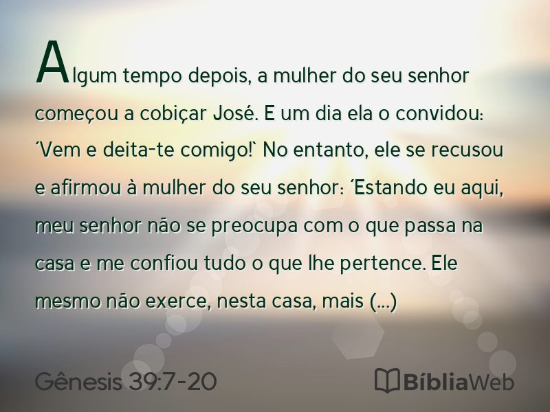 Gênesis 39:7-20 em imagem para compartilhar