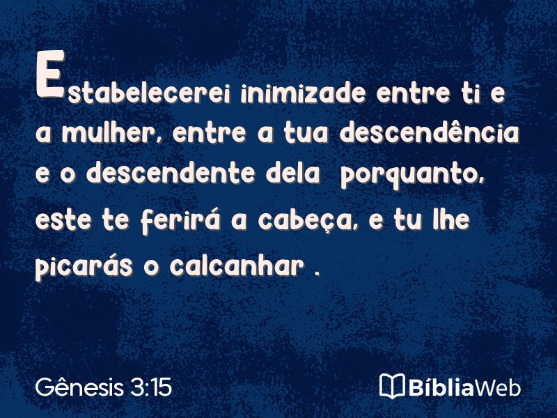 Gênesis 3:15 em imagem para compartilhar