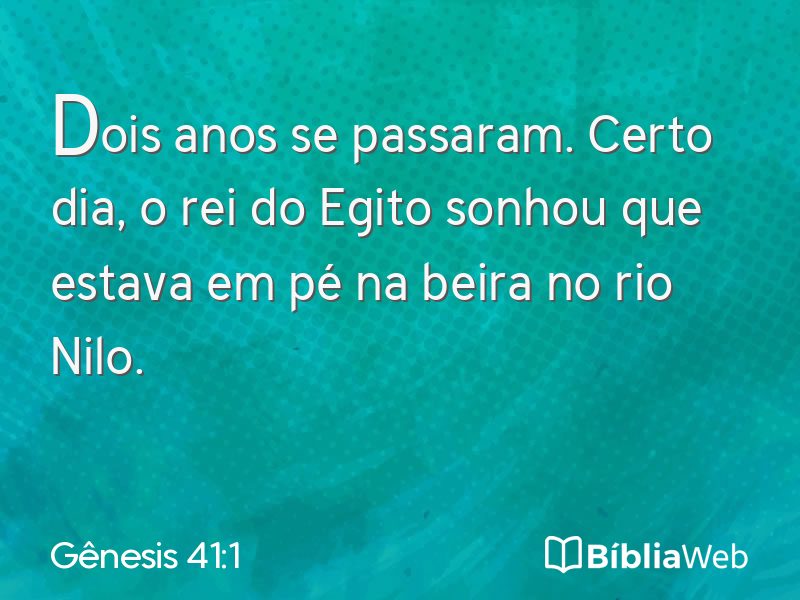 Gênesis 41:1 em imagem para compartilhar