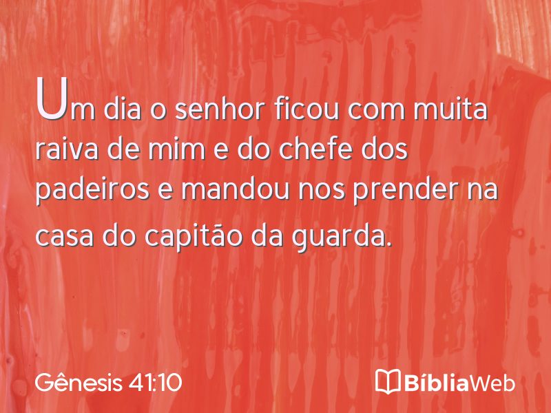 Gênesis 41:10 em imagem para compartilhar