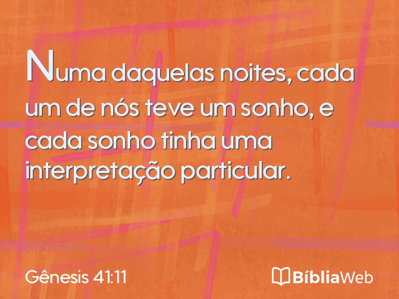 Gênesis 41:11 em imagem para compartilhar