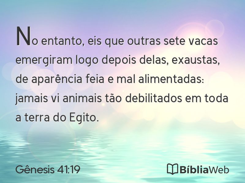 Gênesis 41:19 em imagem para compartilhar