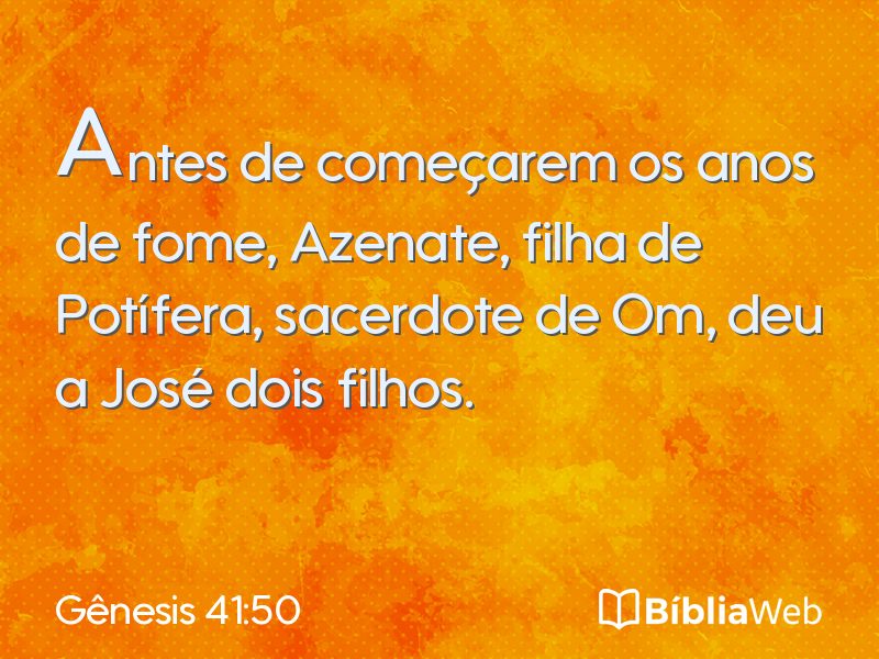 Gênesis 41:50 em imagem para compartilhar