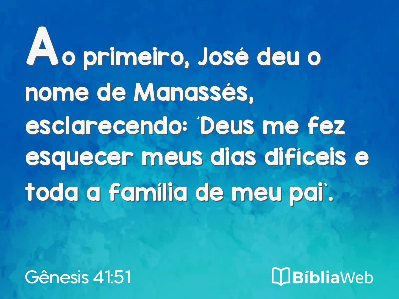 Gênesis 41:51 em imagem para compartilhar