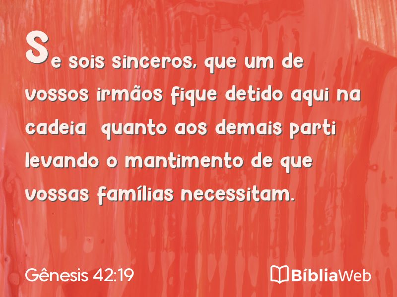 Gênesis 42:19 em imagem para compartilhar