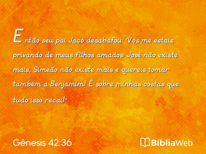 Gênesis 42:36 em imagem para compartilhar