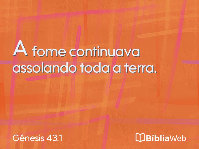 Gênesis 43:1 em imagem para compartilhar