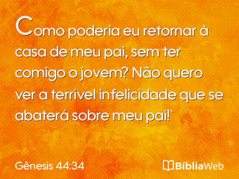 Gênesis 44:34 em imagem para compartilhar
