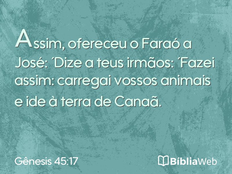 Gênesis 45:17 em imagem para compartilhar