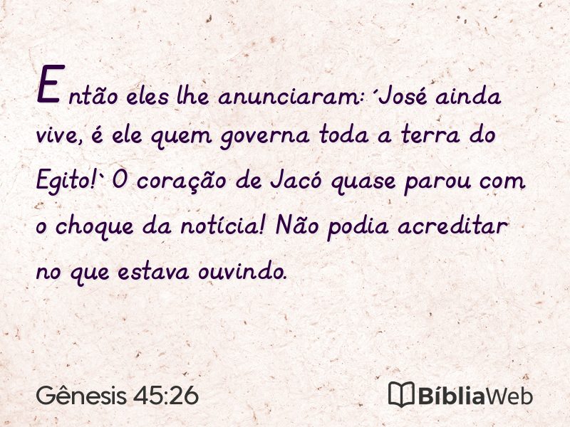 Gênesis 45:26 em imagem para compartilhar