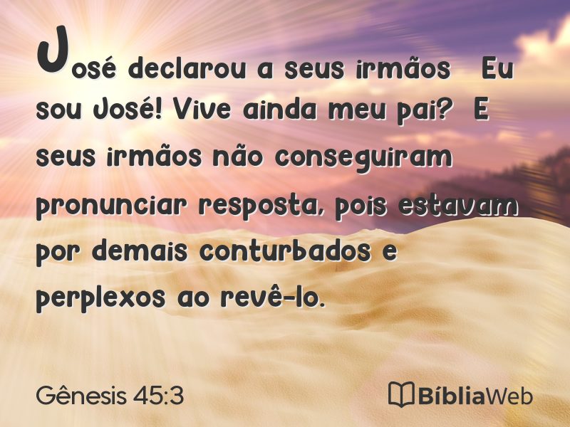 Gênesis 45:3 em imagem para compartilhar