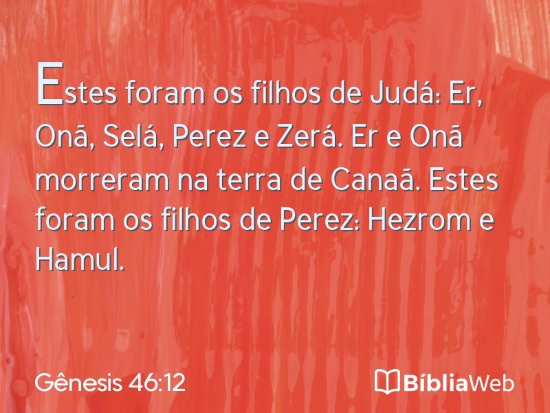 Gênesis 46:12 em imagem para compartilhar