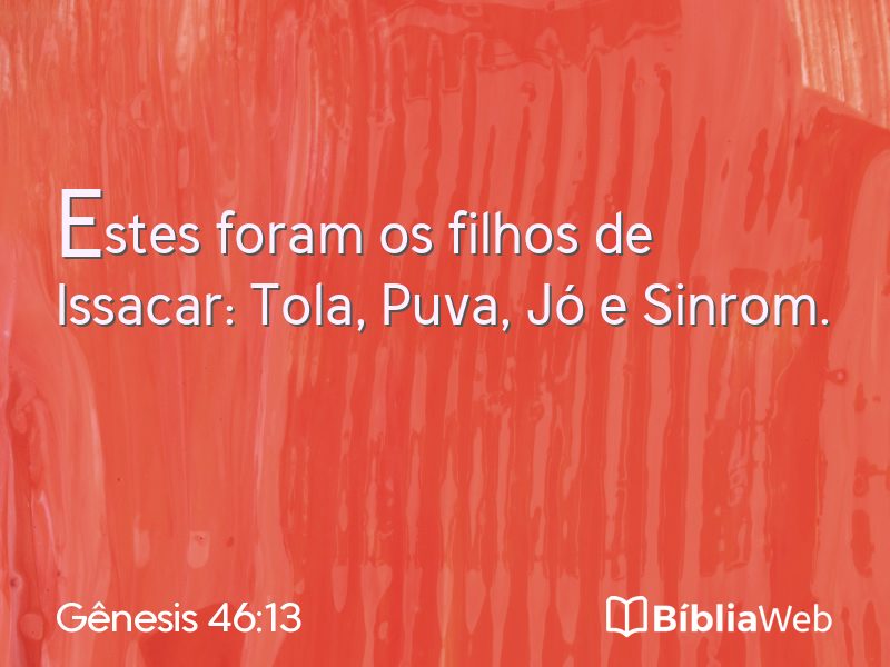 Gênesis 46:13 em imagem para compartilhar