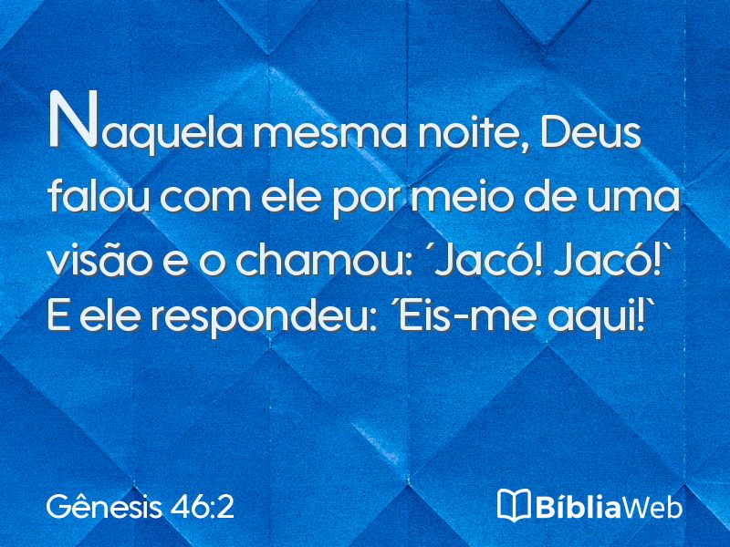 Gênesis 46:2 em imagem para compartilhar