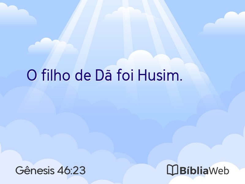 Gênesis 46:23 em imagem para compartilhar