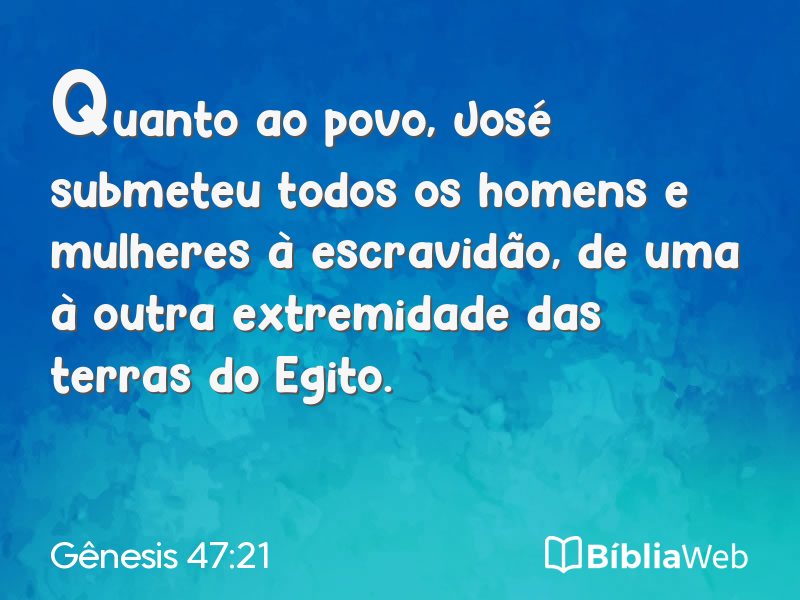 Gênesis 47:21 em imagem para compartilhar