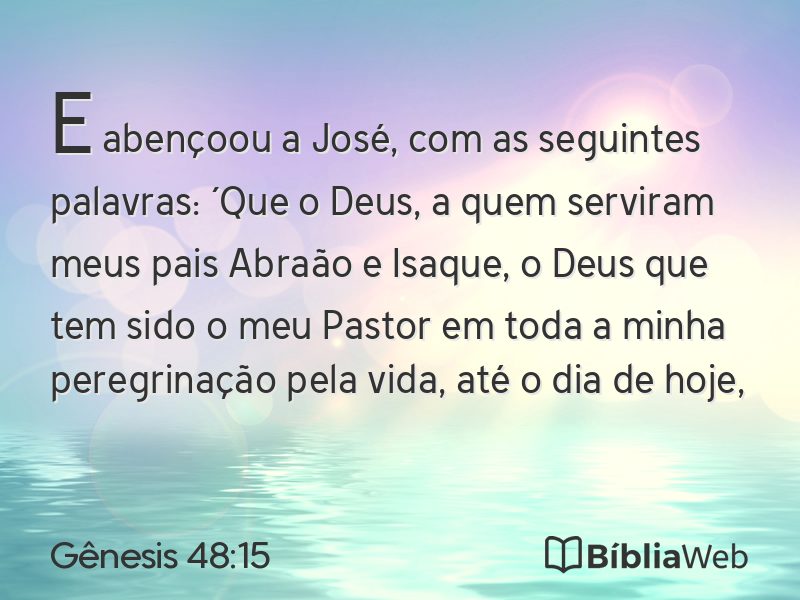 Gênesis 48:15 em imagem para compartilhar