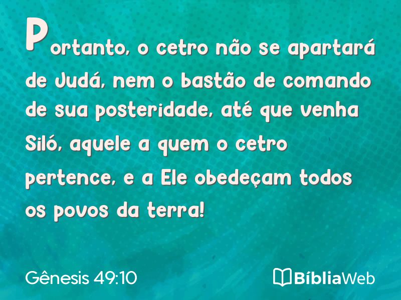 Gênesis 49:10 em imagem para compartilhar