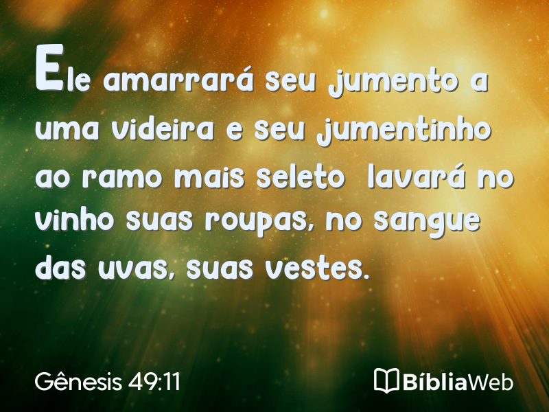 Gênesis 49:11 em imagem para compartilhar