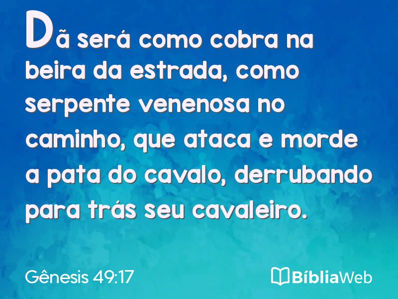 Gênesis 49:17 em imagem para compartilhar