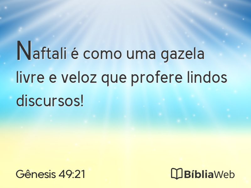 Gênesis 49:21 em imagem para compartilhar