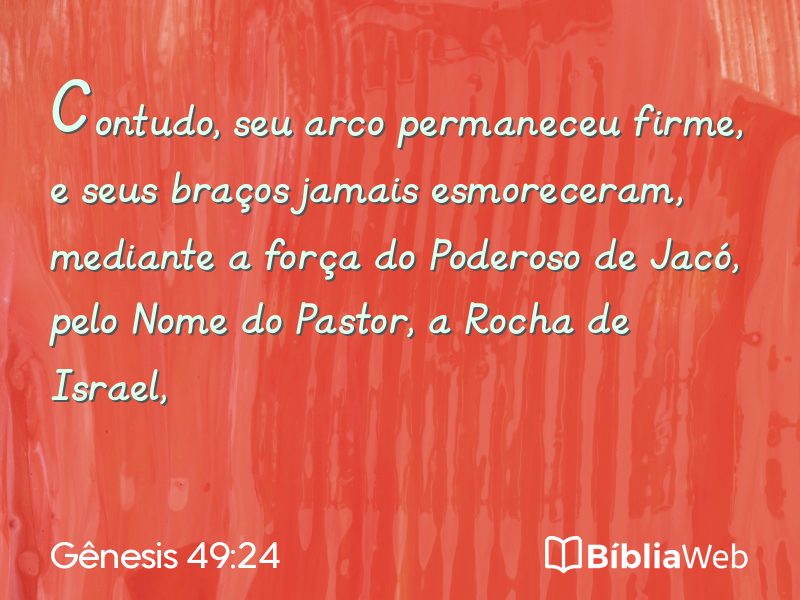 Gênesis 49:24 em imagem para compartilhar