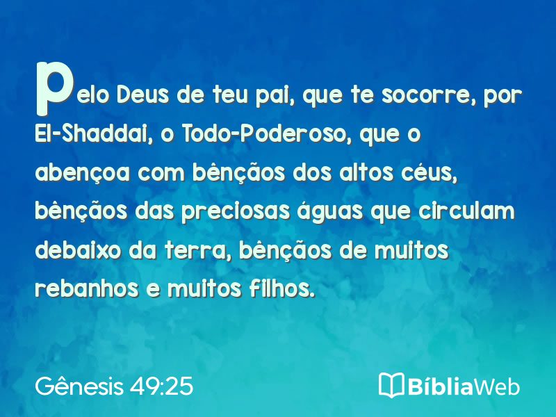 Gênesis 49:25 em imagem para compartilhar