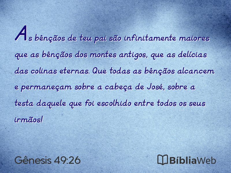Gênesis 49:26 em imagem para compartilhar