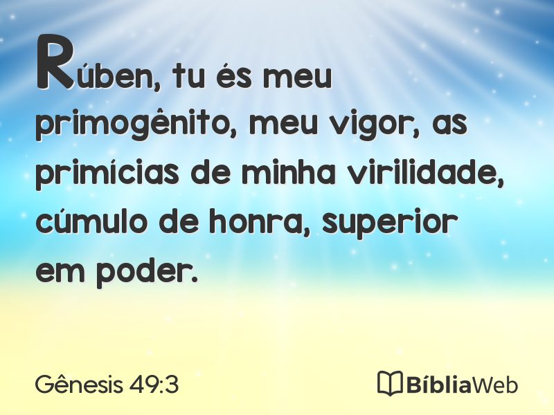 Gênesis 49:3 em imagem para compartilhar